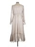 Reset 100% Polyester Ivory Casual Dress Size L - photo 2