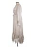 Reset 100% Polyester Ivory Casual Dress Size L - photo 5