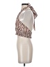 Shein 100% Polyester Brown Sleeveless Blouse Size 4 - photo 5