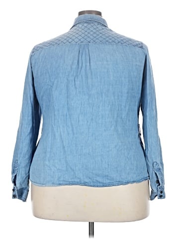Ashley Stewart Long Sleeve Button-Down Shirt (view 2)