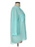 Maurices 100% Polyester Teal 3/4 Sleeve Blouse Size L - photo 4