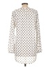 Faded Glory 100% Polyester Polka Dots Ivory Long Sleeve Blouse Size 12 - photo 2