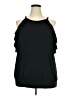 E. Luna Black Sleeveless Blouse Size 3X - photo 1