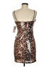 City Studio Animal Print Brown Cocktail Dress Size M - photo 2