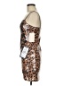 City Studio Animal Print Brown Cocktail Dress Size M - photo 5