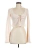 Edikted Ivory Long Sleeve Top Size M - photo 1