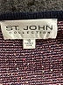 St. John Collection Burgundy Short Sleeve Top Size 10 - photo 7
