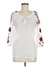 BB Dakota White 3/4 Sleeve Blouse Size M - photo 1