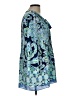 Lilly Pulitzer 100% Polyester Blue 3/4 Sleeve Blouse Size L - photo 4