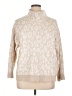 Ruby Rd. Animal Print Ivory Turtleneck Sweater Size 1X - photo 1