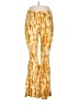 Amante. Tie-dye Yellow Casual Pants Size L - photo 1