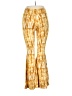 Amante. Tie-dye Yellow Casual Pants Size L - photo 2