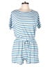 LOFT Beach Stripes Blue Romper Size L - photo 1