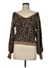Abercrombie & Fitch Animal Print Brown Pullover Sweater Size M - photo 1