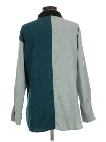 Romwe Long Sleeve Button-Down Shirt (view 2)