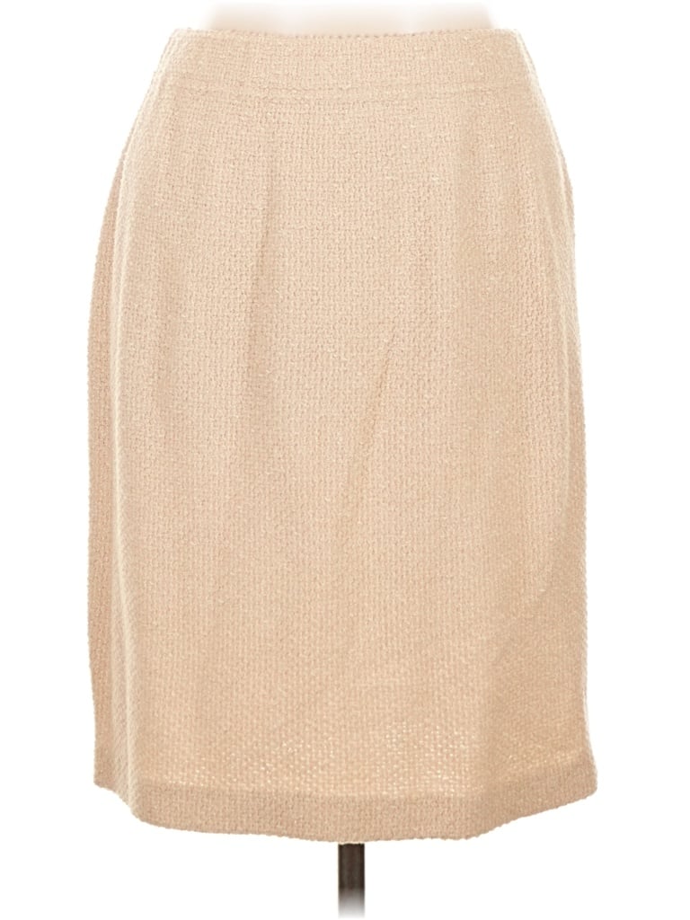 Pre-owned St. John Collection By Marie Gray Casual Skirt In Tan