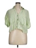 Zara Green Short Sleeve Blouse Size XL - photo 1