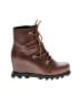Sorel 100% Leather Brown Ankle Boots Size 6 1/2 - photo 1