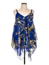 Unique Spectrum Blue Cocktail Dress Size L - photo 1
