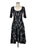 Lularoe Chevron-herringbone Gray Cocktail Dress Size M - photo 1