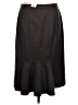 J.Crew 100% Wool Solid Black Wool Skirt Size 10 - photo 2