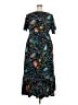 Torrid Paisley Teal Casual Dress Size 2X Plus (2) - photo 2