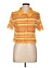 Zara Orange Short Sleeve Blouse Size L - photo 1