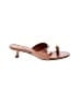 Schutz 100% Leather Brown Heels Size 8 1/2 - photo 1