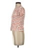 Esprit 100% Cotton Stripes Orange Short Sleeve Turtleneck Size S - photo 5