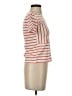 Esprit 100% Cotton Stripes Orange Short Sleeve Turtleneck Size S - photo 4