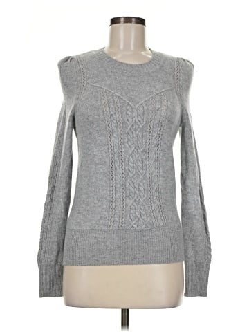 Aqua Cashmere Pullover Sweater (view 1)
