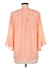 NY Collection Orange 3/4 Sleeve Blouse Size L - photo 2