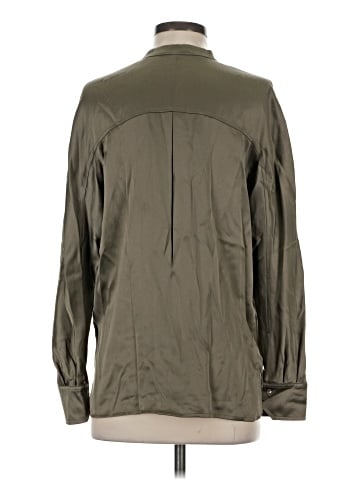Vince. Long Sleeve Silk Top (view 2)