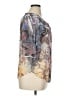 Unbranded 100% Polyester Silver 3/4 Sleeve Blouse Size XL - photo 4