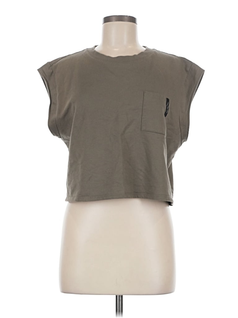 Pre-owned Vans Sleeveless T-shirt In Gray