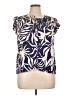 Rose + Olive 100% Rayon Blue Sleeveless Blouse Size XL - photo 1
