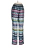 Devoted 100% Polyester Print Blue Casual Pants Size M - photo 2