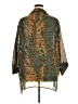 Assorted Brands 100% Polyester Animal Print Green 3/4 Sleeve Blouse Size 3X - photo 2