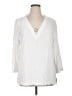 JM Collection Ivory 3/4 Sleeve Blouse Size XL - photo 1
