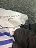 Pomander Place 100% Cotton Stripes Blue 3/4 Sleeve Button-Down Shirt Size S - photo 7