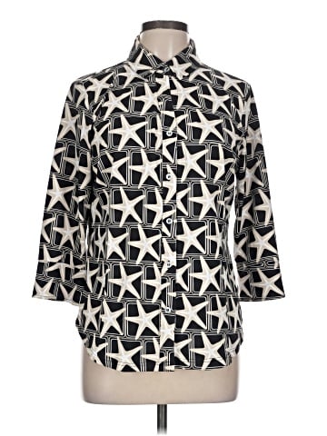 Lulu-B 3/4 Sleeve Button-Down Shirt (view 1)