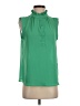 J.Crew 100% Polyester Green Sleeveless Blouse Size XS - photo 1