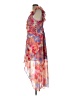 R&M Richards 100% Polyester Floral Red Cocktail Dress Size 12 (petite) - photo 5