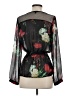 Express 100% Polyester Black 3/4 Sleeve Blouse Size S - photo 2