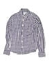 Class Club 100% Cotton Checkered-gingham Blue Long Sleeve Button-Down Shirt Size 10 - photo 1