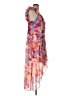 R&M Richards 100% Polyester Floral Red Cocktail Dress Size 12 (petite) - photo 4