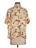 We the Free Print Yellow Short Sleeve Blouse Size XS - photo 1