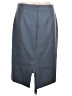 J.Crew 100% Wool Solid Gray Wool Skirt Size 10 (tall) - photo 2