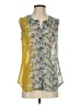 CAbi 100% Polyester Yellow Sleeveless Blouse Size S - photo 1