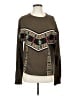 Trafaluc by Zara 100% Baumwolle Graphic Brown Pullover Sweater Size S - photo 1